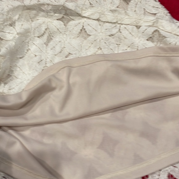 Cotton Sheath with a lace overlay - Picture 2 of 6